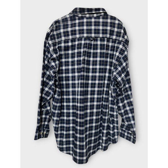 NEW Moose Creek Mens Plaid Shirt Sz 2XL / XXL Long Sleeve Blue Western Cowboy - Picture 2 of 6